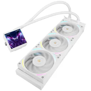 Thermalright Hyper Vision 360 ARGB AIO 360mm Liquid CPU Cooler, 3.95" Magnetic IPS LCD Screen with 480x480 Resolution - White