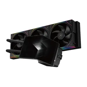 Thermalright Levita Vision 360 ARGB AIO 360mm Liquid CPU Cooler, 6.67-inch 2K 60HZ Curved Screen with 2400x1080 Resolution - Black