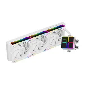 Thermalright Magic Qube 360 ARGB AIO 360mm Liquid CPU Cooler, Temperature Controlled Color Changing Digital Screen - White
