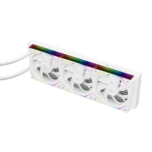 Thermalright Magic Qube 360 ARGB AIO 360mm Liquid CPU Cooler, Temperature Controlled Color Changing Digital Screen - White