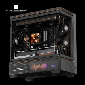 Thermalright Peerless Vision 360 ARGB AIO 360mm Liquid CPU Cooler, 3.95’’IPS LCD Screen with 480x480 Resolution - Black