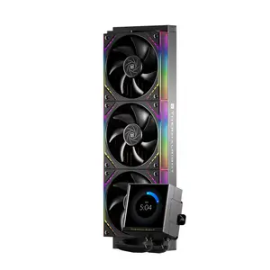 Thermalright Peerless Vision 360 ARGB AIO 360mm Liquid CPU Cooler, 3.95’’IPS LCD Screen with 480x480 Resolution - Black