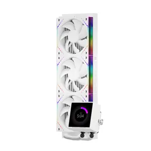 Thermalright Peerless Vision 360 ARGB AIO 360mm Liquid CPU Cooler, 3.95’’IPS LCD Screen with 480x480 Resolution - White