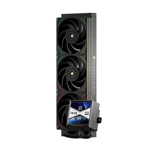 Thermalright Peerless Vision 360 UB ARGB AIO 360mm Liquid CPU Cooler, 3.95’’IPS LCD Screen with 480x480 Resolution - Black