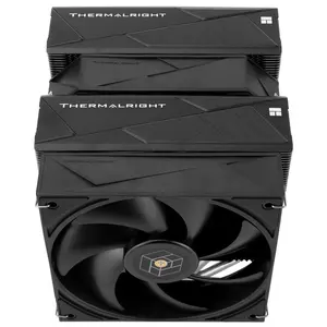 Thermalright Royal Pretor 130 CPU Air Cooler, Dual Towers, 6x Heatpipes, Dual PWM Fans - Black