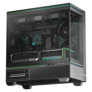 Thermalright TL-M10 Mid-Tower Micro-ATX Gaming Case, 4x Pre-Installed ARGB Fans - Black 