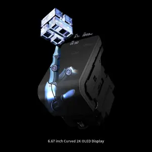 Thermalright Wonder Vision 360 UB ARGB AIO 360mm Liquid CPU Cooler, 6.7-inch 3D Curved AMOLED Screen with 2400x1080 Resolution, Upto 6400 RPM Pump Rated Speed - Black