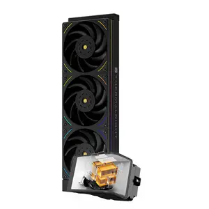 Thermalright Wonder Vision 360 UB ARGB AIO 360mm Liquid CPU Cooler, 6.7-inch 3D Curved AMOLED Screen with 2400x1080 Resolution, Upto 6400 RPM Pump Rated Speed - Black