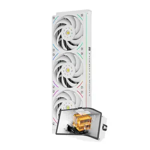 Thermalright Wonder Vision 360 UB ARGB AIO 360mm Liquid CPU Cooler, 6.7-inch 3D Curved AMOLED Screen with 2400x1080 Resolution, Upto 6400 RPM Pump Rated Speed - White