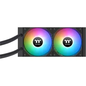 Thermaltake LA240-S ARGB Sync AIO Liquid Cooler, 2.4” Segment LCD Display, Daisy-Chain Design - Black