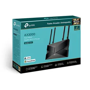 TP-Link Archer AX53 AX3000 Dual Band Gigabit Wi-Fi 6 Router | OneMesh, VPN, WPA3, HomeShield