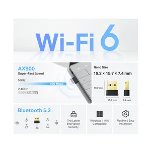 TP-Link Archer TX10UB Nano AX900 Nano Wi-Fi 6 Bluetooth 5.3 USB Adapter