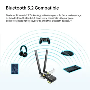 TP-Link Archer TX20E AX1800 Wi-Fi 6 Bluetooth 5.2 PCIe Adapter | Wi-Fi 6, WPA3 Security
