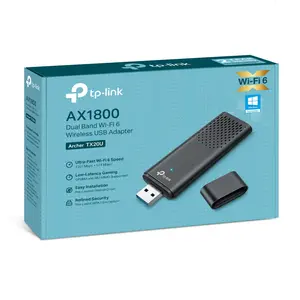 TP-Link Archer TX20U AX1800 Dual Band Wi-Fi 6 Wireless USB Adapter | 1201 Mbps (5 GHz) + 574 Mbps (2.4 Ghz), SuperSpeed USB 3.0