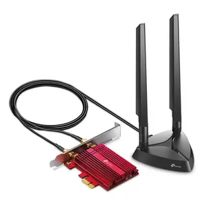 TP-Link Archer TXE75E AXE5400 Wi-Fi 6E Bluetooth 5.3 PCIe Adapter | Tri-Band 2402+2402+574 Mbps, 2x Multi-Directional Antennas, WPA3 Security
