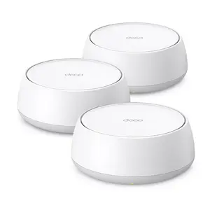 TP-Link Deco BE25 BE5000 Whole Home Mesh WiFi 7 System (3-Pack) | 5 Gbps Dual-Band, 2.5 Gbps Gigabit Ports, Multi-Link Operation