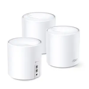 TP-Link Deco X60 AX5400 Whole Home Mesh Wi-Fi 6 System (3-Pack) | Up to 5,400 Mbps, OFDMA and MU-MIMO Technology, Ultra-Low Latency