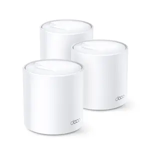 TP-Link Deco X60 AX5400 Whole Home Mesh Wi-Fi 6 System (3-Pack) | Up to 5,400 Mbps, OFDMA and MU-MIMO Technology, Ultra-Low Latency