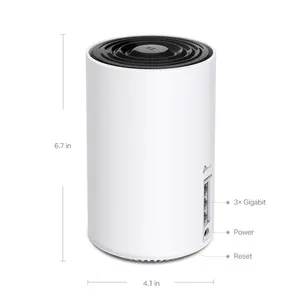 TP-Link Deco XE75 AXE5400 Tri-Band Mesh Wi-Fi 6E System (3-Pack) | Up to 5.4 Gbps Tri-Band Speeds, Up to 7,200 ft Coverage, AI-Driven Mesh, Up to 200 Devices