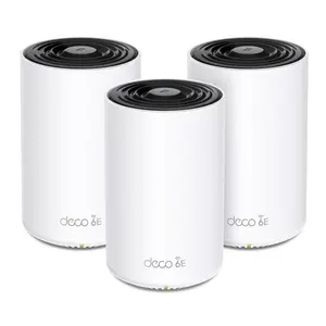 TP-Link Deco XE75 AXE5400 Tri-Band Mesh Wi-Fi 6E System (3-Pack) | Up to 5.4 Gbps Tri-Band Speeds, Up to 7,200 ft Coverage, AI-Driven Mesh, Up to 200 Devices