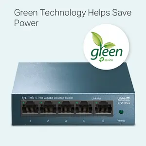 TP-Link LS105G 5-Port Gigabit Unmanaged Switch - Metal Casing