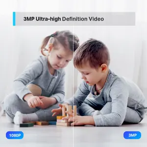 TP-Link Tapo C210 Pan/Tilt Home Security Wi-Fi Camera, 2K ( 3MP ) High-Definition Video, Two-Way Audio, Motion Detection, Advanced Night Vision
