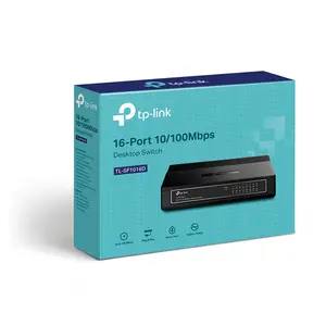 TP-Link TL-SF1016D 16-Port 10/100Mbps Unmanaged Desktop Switch