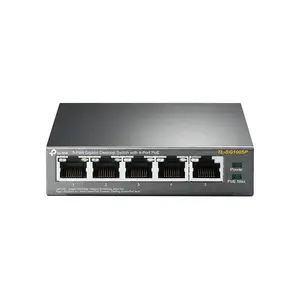 TP-Link TL-SG1005P 5-Port Gigabit Desktop Switch with 4-Port PoE | QoS Support, IGMP Snooping