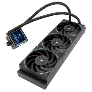 Thermalright Elite Vision 360 ARGB AIO 360mm Liquid CPU Cooler, 2.73-Inch IPS LCD Screen with 320x320 Resolution - Black