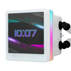 Thermalright Grand Vision 360 ARGB AIO 360mm Liquid CPU Cooler, 3.4-Inch IPS LCD Screen with 480x480 Resolution, Upto 6400RPM Pump Rated Speed - White