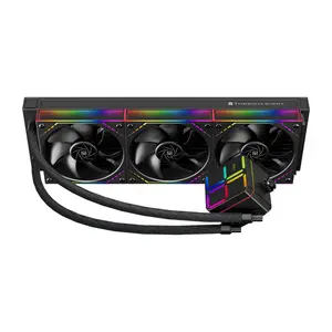 Thermalright Magic Qube 360 ARGB AIO 360mm Liquid CPU Cooler, Temperature Controlled Color Changing Digital Screen - Black 