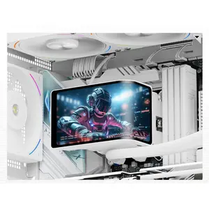 Thermalright Wonder Vision 360 Turbo ARGB AIO 360mm Liquid CPU Cooler, 6.67-inch Magnetic Curved Screen with 2400x1080 Resolution, Upto 6400 RPM Pump & 3000 RPM Fan Speed - White