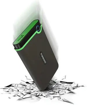 Transcend StoreJet 25M3 1TB Ruggedized USB 3.1 Portable Hard Drive - Military Green
