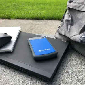 Transcend StoreJet 25H3B 4TB USB 3.1 Gen 1 Rugged Portable Hard Drive HDD - Blue