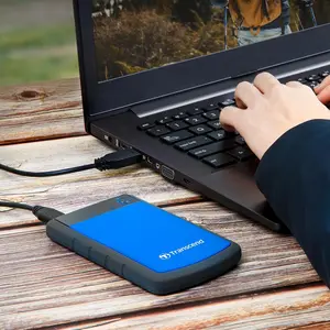 Transcend StoreJet 25H3B 4TB USB 3.1 Gen 1 Rugged Portable Hard Drive HDD - Blue