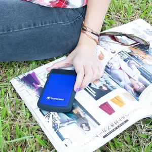 Transcend StoreJet 25H3B 4TB USB 3.1 Gen 1 Rugged Portable Hard Drive HDD - Blue