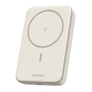 UGREEN 10000mAh 20W Magnetic Wireless Power Bank, Skin-friendly & Slim, Temperature-Controlled Charging, Beige