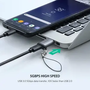 UGREEN 50533 USB 3.0 Male to USB-C Female Converter, 5Gbps Data Transfer Support