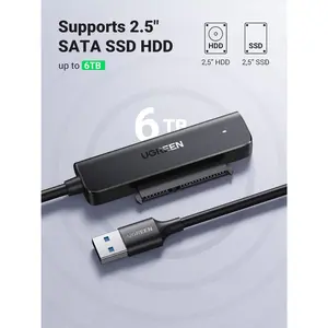UGREEN 70609 USB 3.0 to SATA Adapter, 2.5 Hard Drive Reader, SATA to USB Cable