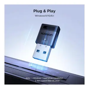 UGREEN 75073 Bluetooth 6.0 Adapter for PC, USB Bluetooth Dongle for Windows 11/10/8.1 | EDR & BLE Modes, Long Range, Plug & Play