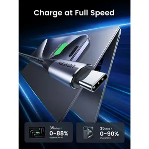 UGREEN USB C to USB C 3.2 Gen 2 Cable, 240W PD Charging, 4K Video Output, 10Gbps Data Transfer, 1M Length | 80150