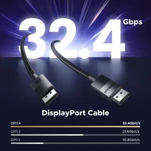 UGREEN 80393 DisplayPort 1.4 Cable, 8K@60Hz, 4K@240Hz, VESA Certified, 3M