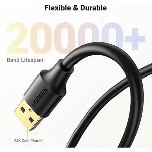 UGREEN 90722 USB 3.0 Extension Cable, USB-A Male to USB-A Female, 5 Meter Length