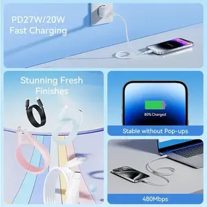 Vention USB 2.0 Type-C Male to Lightning Male 3A Cable | 2M (LAKWH)