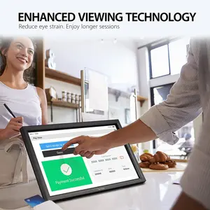 ViewSonic TD2423 24 Inch 1080p Touch Screen Monitor, 10-Point, USB Hub IR Touch, HDMI, DisplayPort, VGA, USB Hub, Eye Care, Anti Glare, Dual Speakers, Tilt