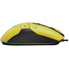 Bloody W70 Max RGB Gaming Mouse - 10,000 CPI, Cyber Punk Edition | Punk Yellow