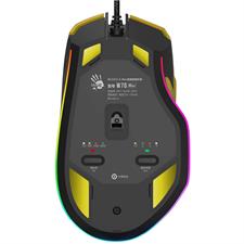Bloody W70 Max RGB Gaming Mouse - 10,000 CPI, Cyber Punk Edition | Punk Yellow