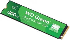 WD Green SN3000 500GB M.2 2280 NVMe PCle Gen 4x4 Solid State Drive