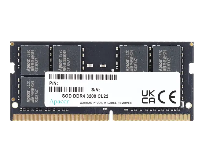 Apacer 8GB DDR4-3200Mhz CL22 SODIMM Laptop Memory - Price in Pakistan