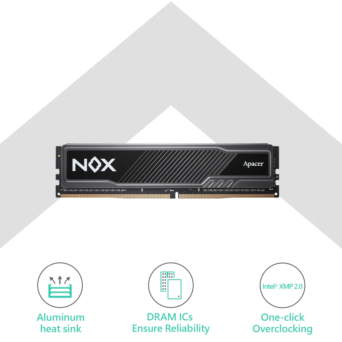 Apacer NOX 16GB DDR4 (8GBx2) 3600MHz CL18 Gaming Desktop Memory